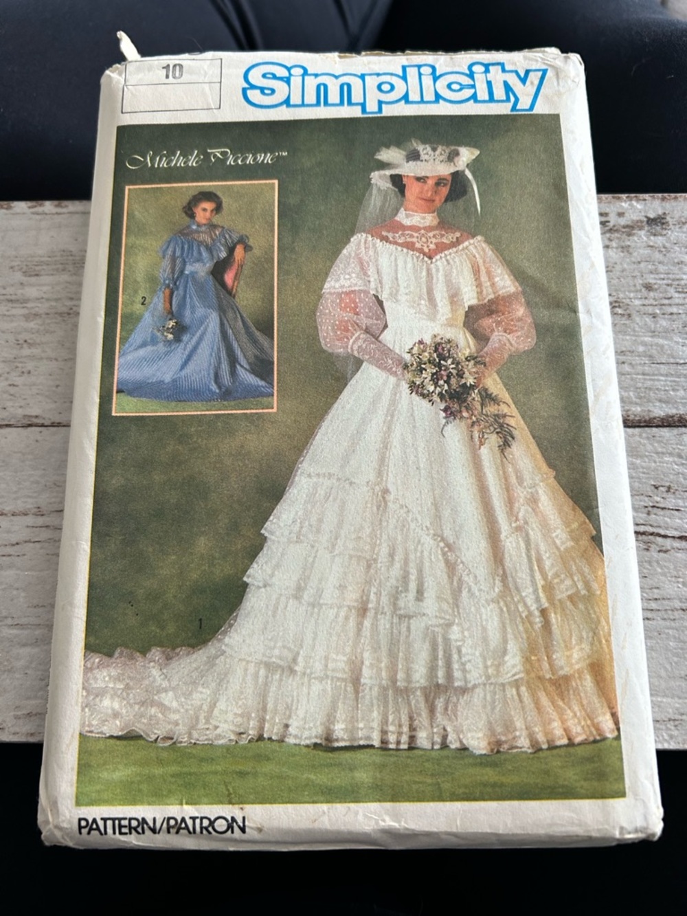 5/$25 Simplicity 6765 White Bridal Gown Pattern with Lace and Tiered Skirt